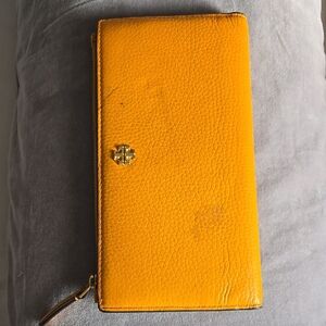 Tory Burch Mustard Leather Clutch